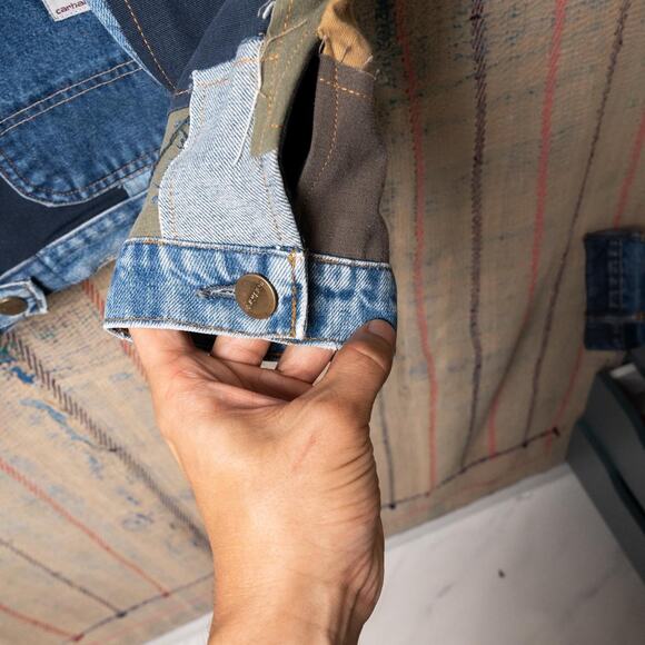 Custom upcycled carhartt chore jacket - Picture 7 of 8